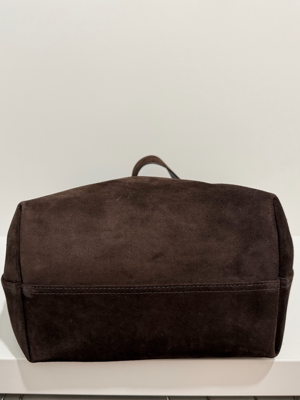 NEW Madewell The Essential Bucket Tote in Dark Carob Brown Suede NM988 $198 - Picture 9 of 13